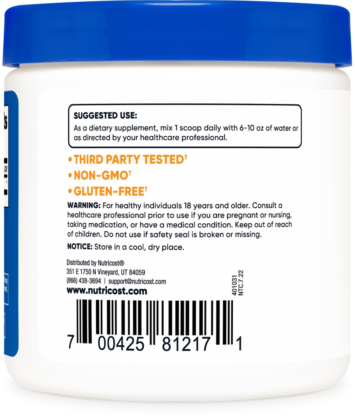 Nutricost Pure Agmatine Powder 100 Grams (3 Pack) – Bulk 300 Servings of 1000mg