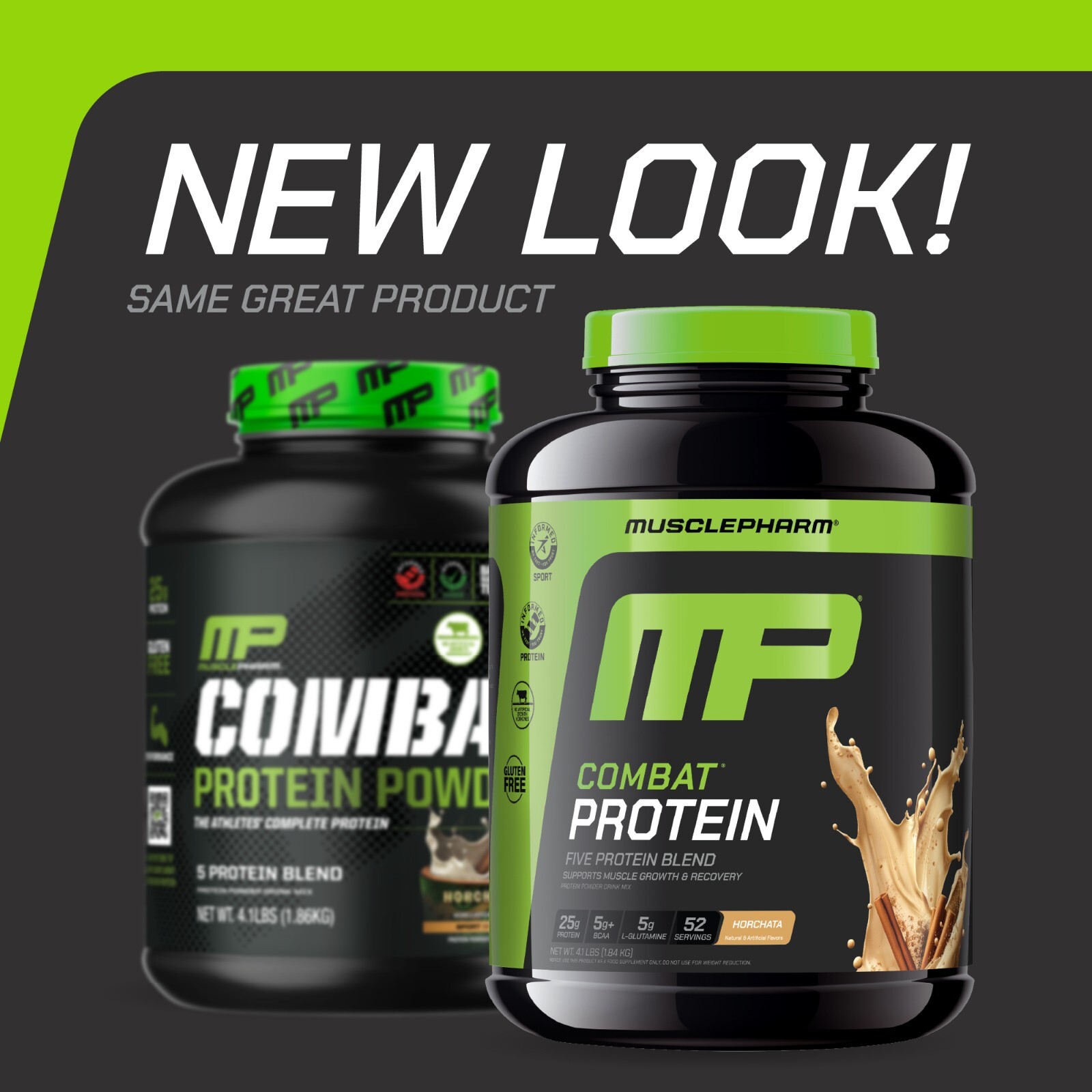 MusclePharm Combat Protein Powder – 4 lb, 52 Servings, Horchata Flavor