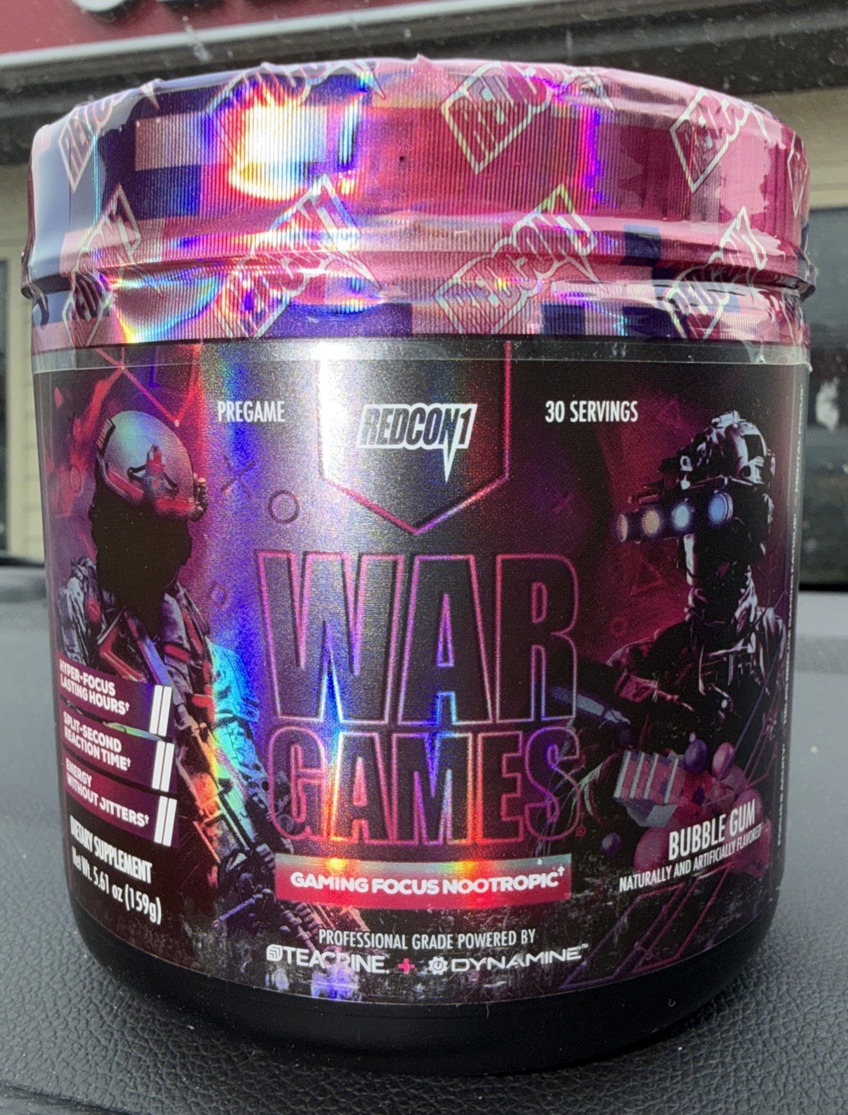 Redcon1 War Games Pregame For Gaming Focus Bubble Gum 30 Servings Ex: 12/26