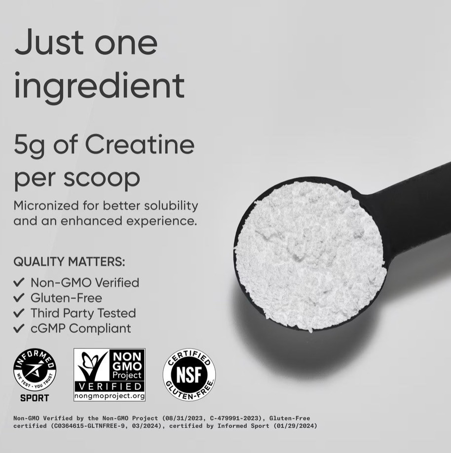 Sports research Creatine Monohydrate Powder. Unflavored, 500g. Sealed, Exp 01/29