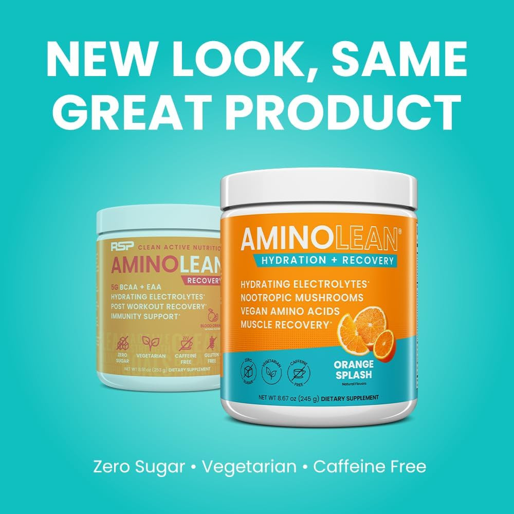 Aminolean Hydration + Amino Acids Recovery System – BCAA + Electrolytes Powder f