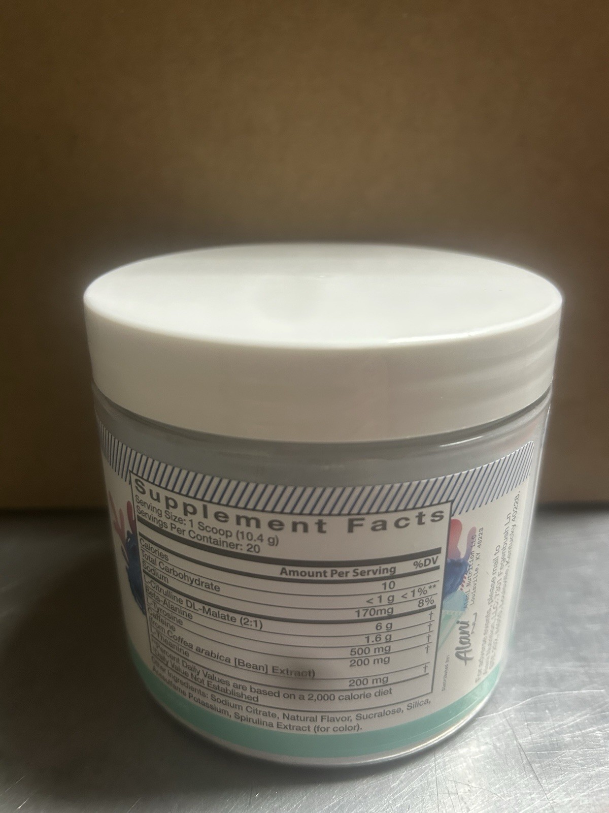 Alani Pre-Workout Powder Blue Slush 7.3 oz EXP: 08/27 (New/Unused)