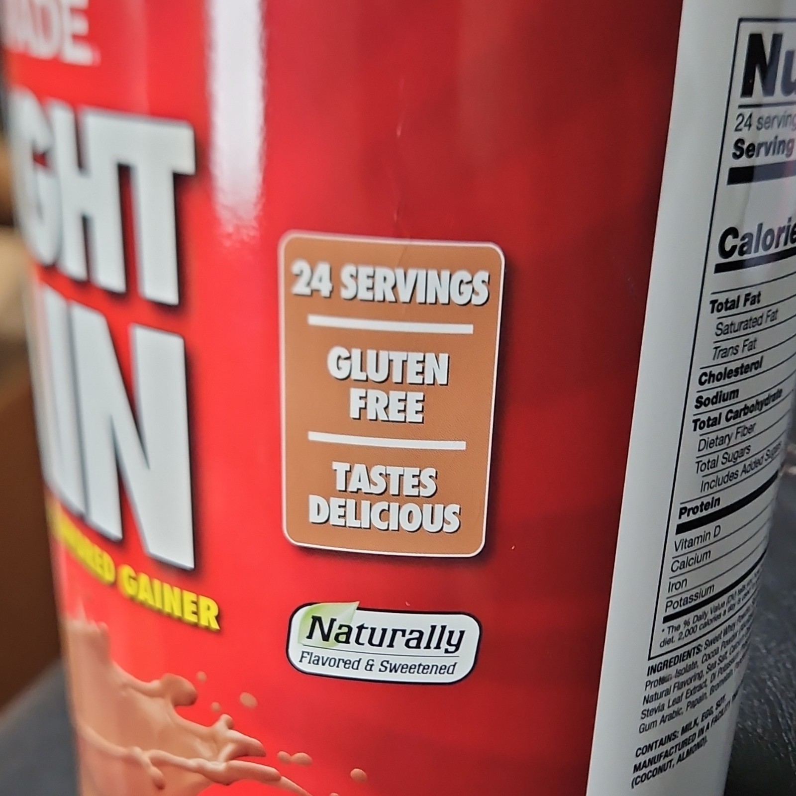 Naturade Weight Gainer Powder, Chocolate, Gluten Free, 40.6 oz