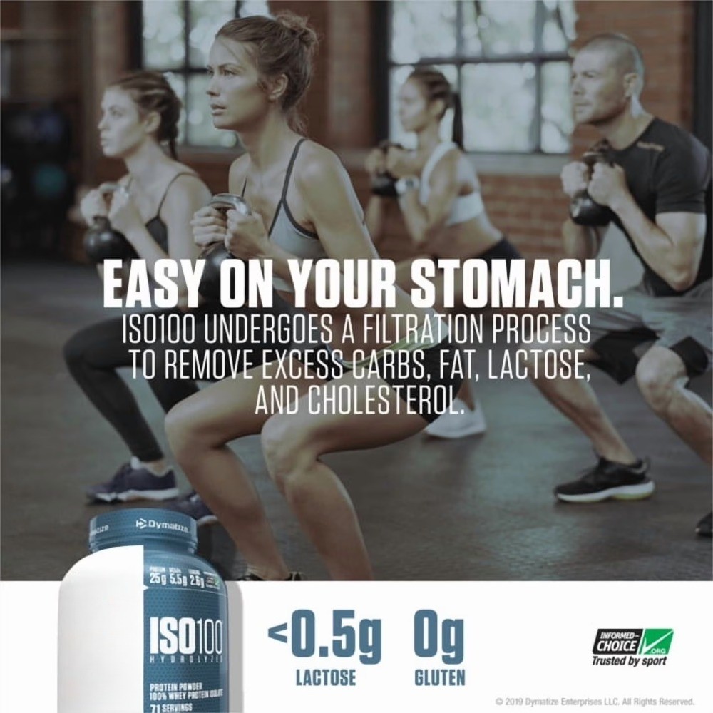 ISO100 Hydrolyzed Whey Isolate Protein Powder, Gourmet Vanilla, 20 Servings