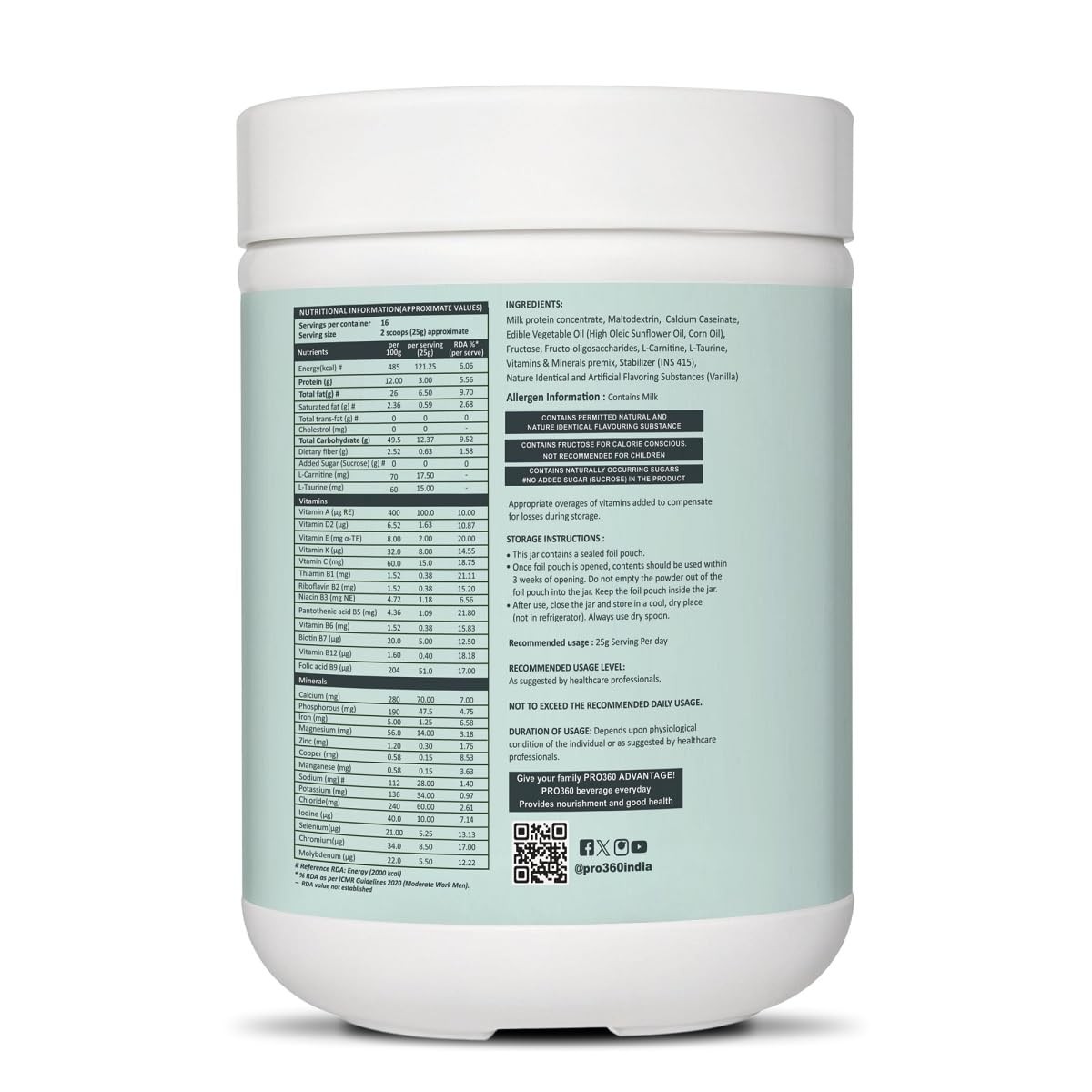 Pro360 Nefro LP Low Protein Vanilla Powder � Kidney Health, 400g