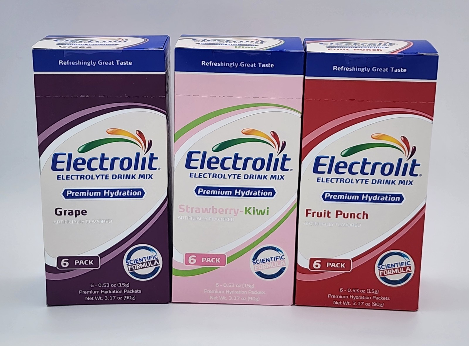 Electrolit Electrolyte Powder 6 Pack Variety Pack (3 Boxes)