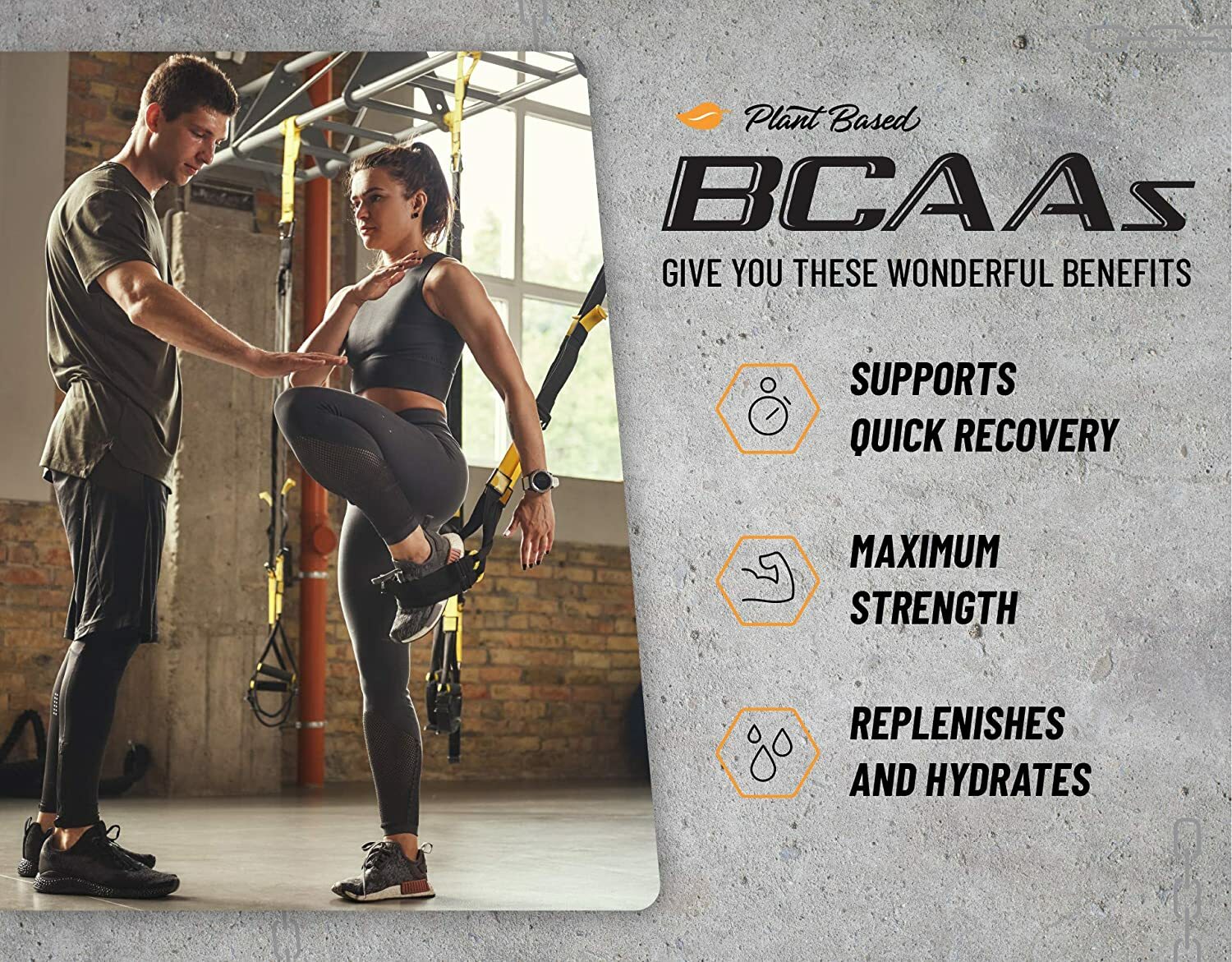 Snap Supplements Peach Mango BCAA Powder – Amino Energy – 2 Pack