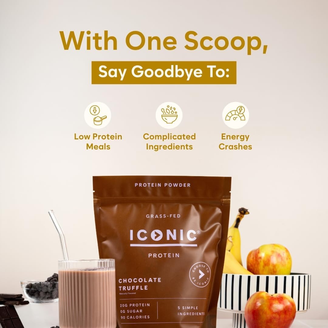Chocolate Truffle Protein Powder 1 lb Sugar Free Low Carb Keto Friendly Whey