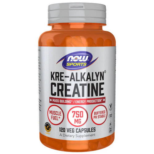 Kre Alkalyn Creatine 120 Veg Caps 750 Mg by Now Foods