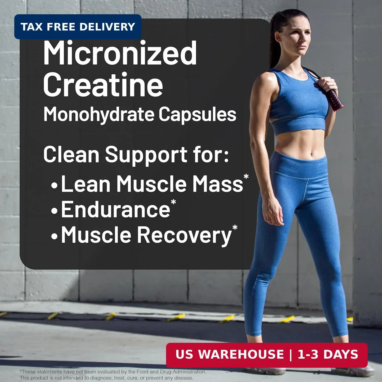 Micronized Creatine Monohydrate Pills, 2500mg Per Serving – Creatine