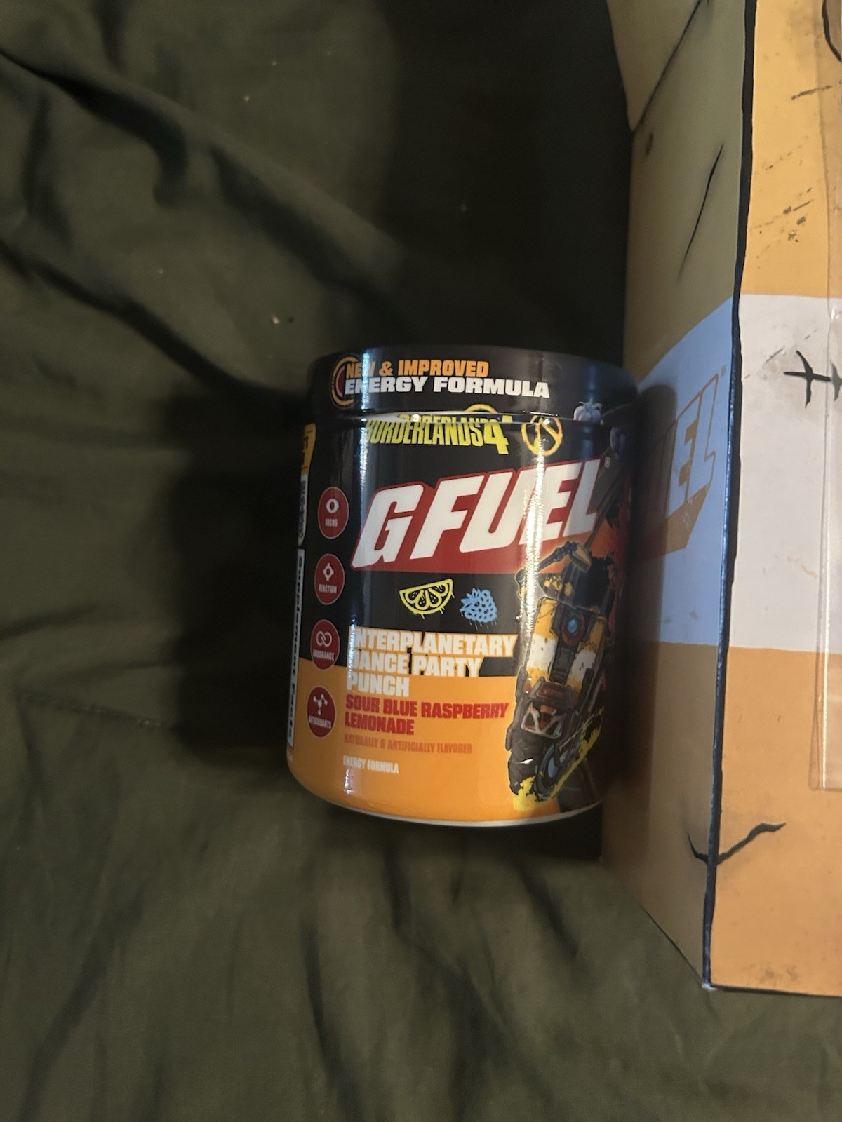 Gfuel Borderlands 4 Collectors Box + Tub + Shaker + Golden Key G FUEL