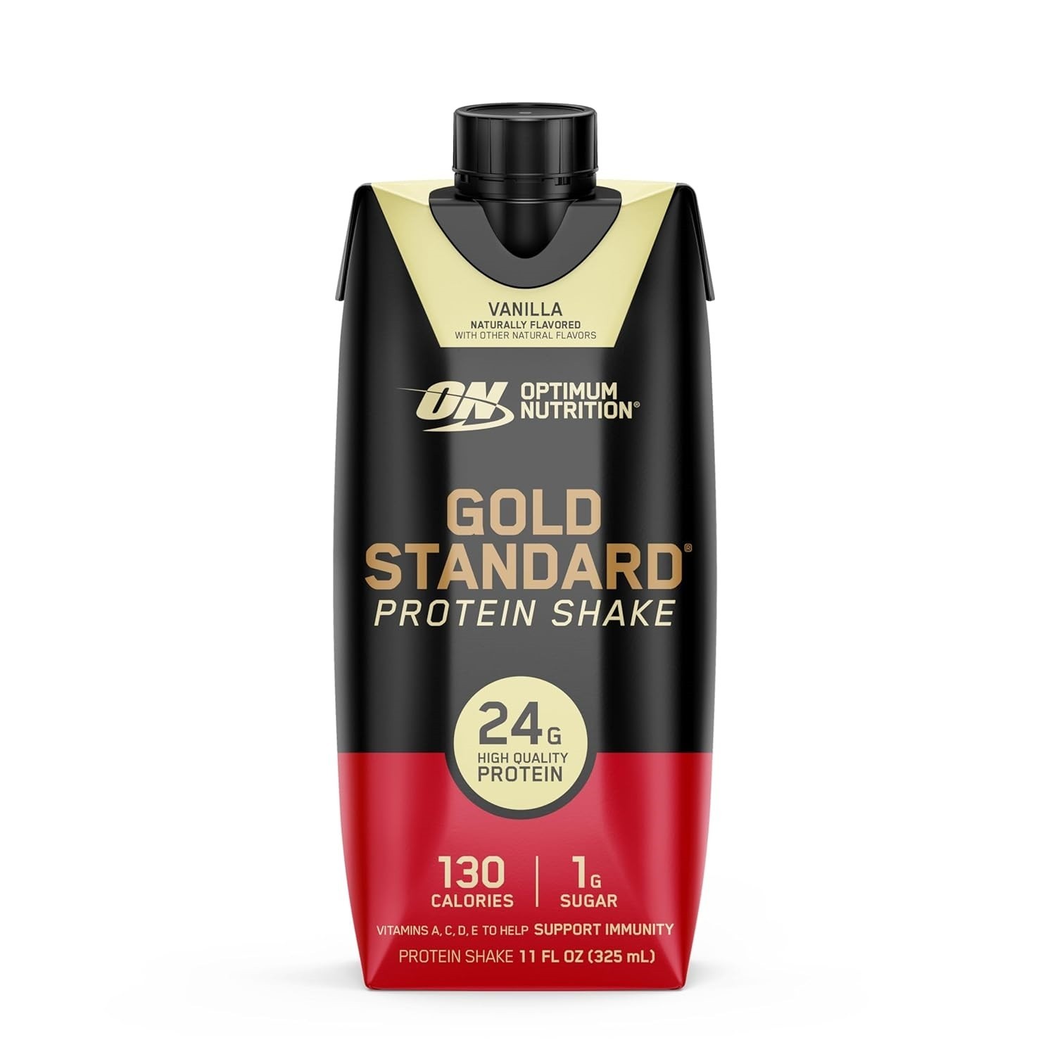 Optimum Nutrition Gold Standard Protein Shake 24g Vanilla 11oz, 12 Ct