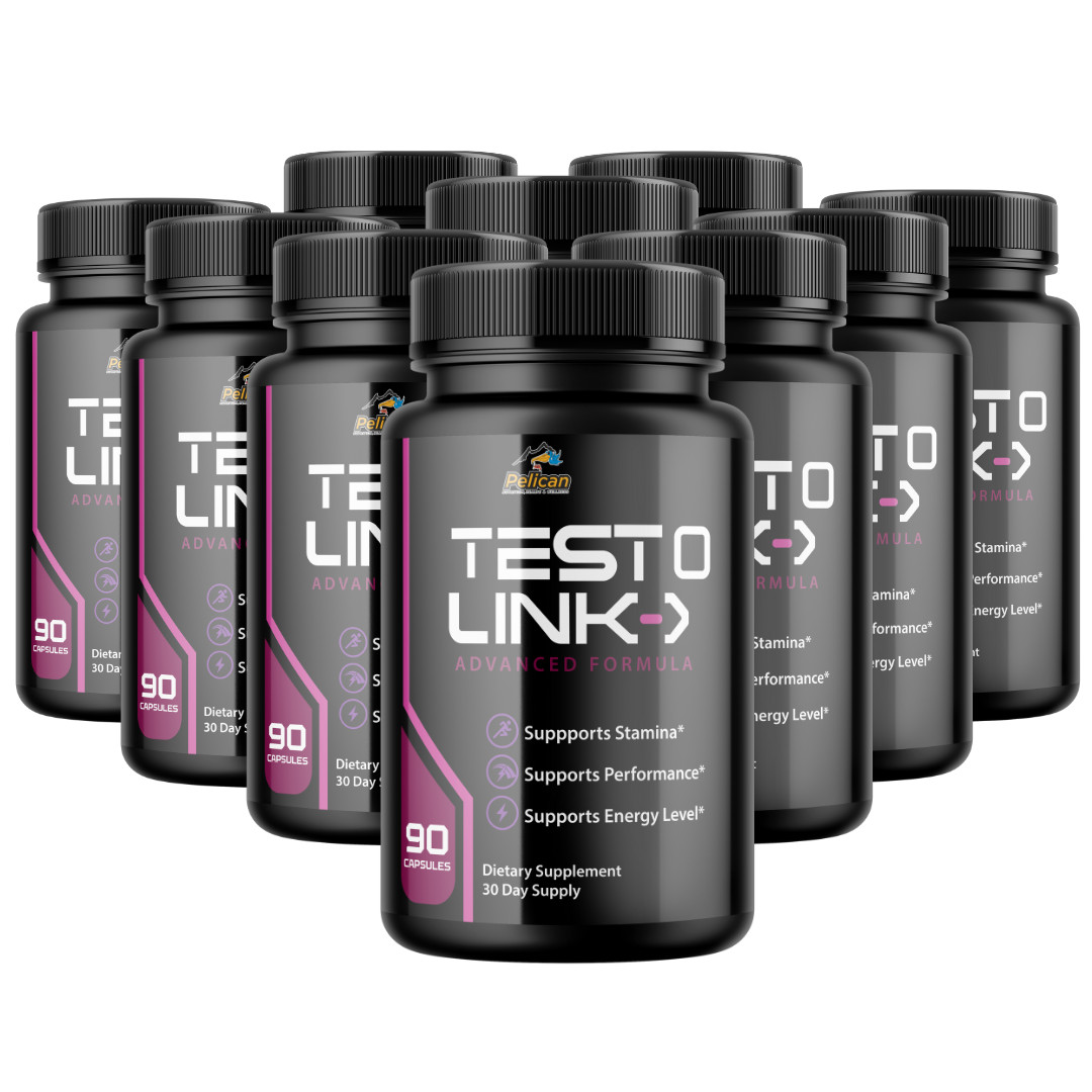 Testo Link- Bodybuilding & Men’s Health Support- 10 Bottles- 900 Capsules
