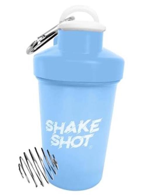4oz Mini Shaker Bottle for Pre Workout & Creatine Powder | Clip & shaker Blue