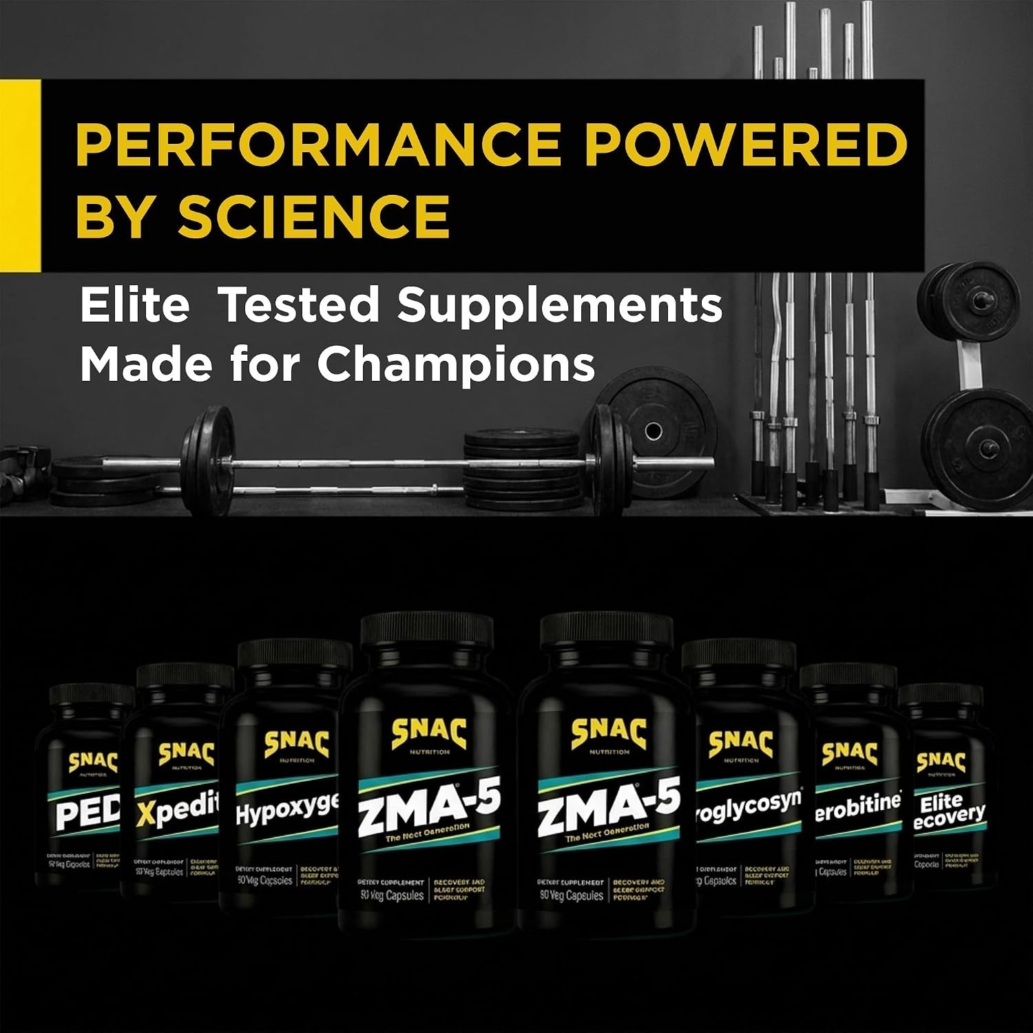 SNAC ZMA-5 Mineral Supplement – Post-Workout Support, 180 Capsules – 2 Pack
