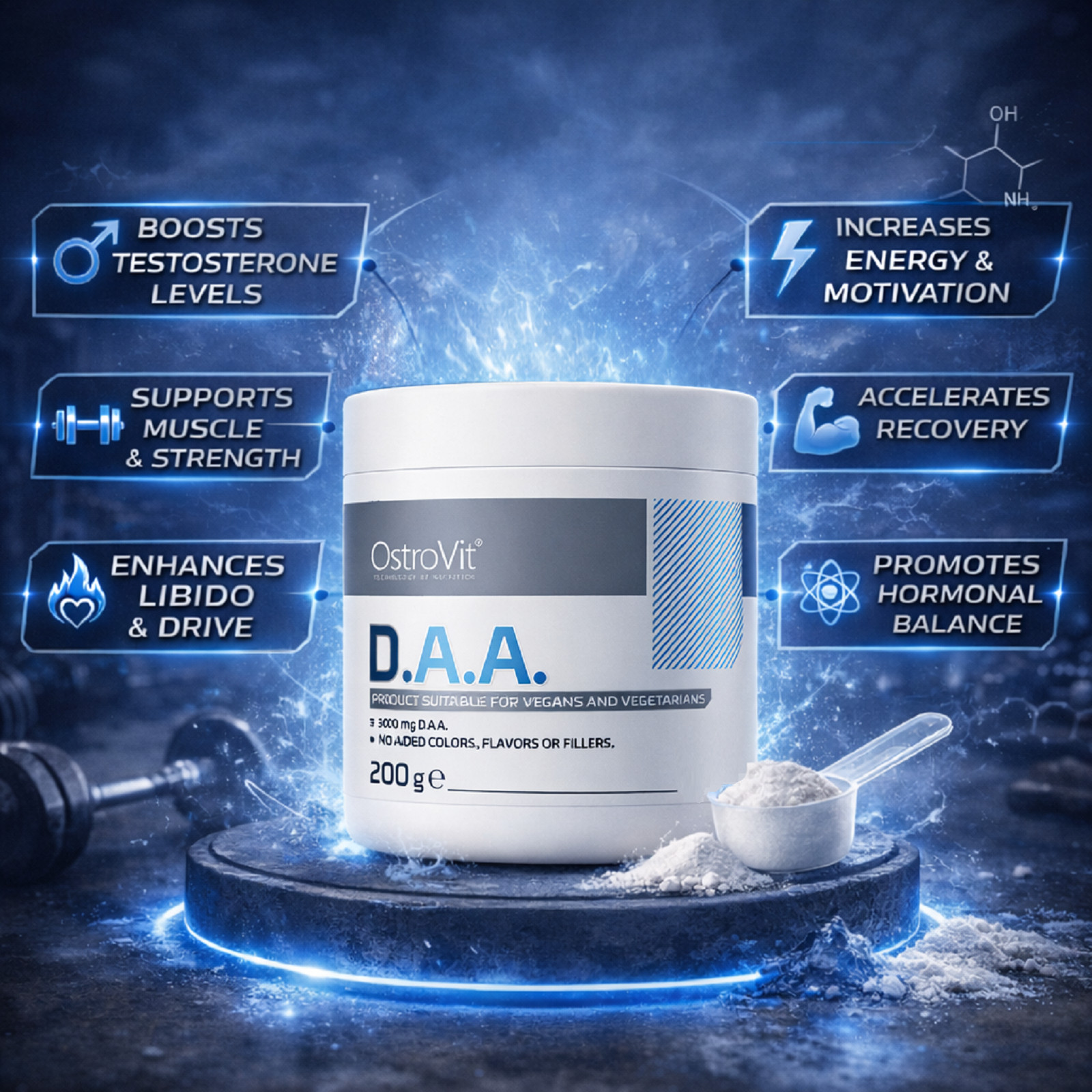 SALE SALE SALE DAA 200g D-Aspartic Acid Natural Testosterone Booster