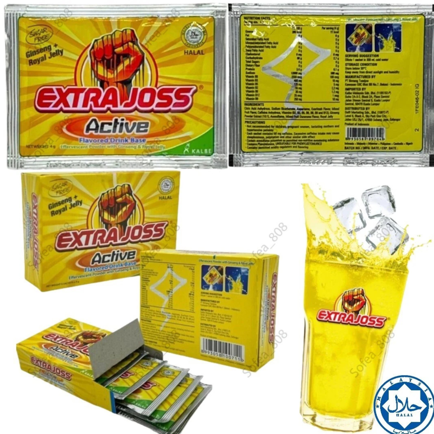 Active EXTRA JOSS – 3 Boxes (18 SACHETS) HALAL & FREE SHIPPING