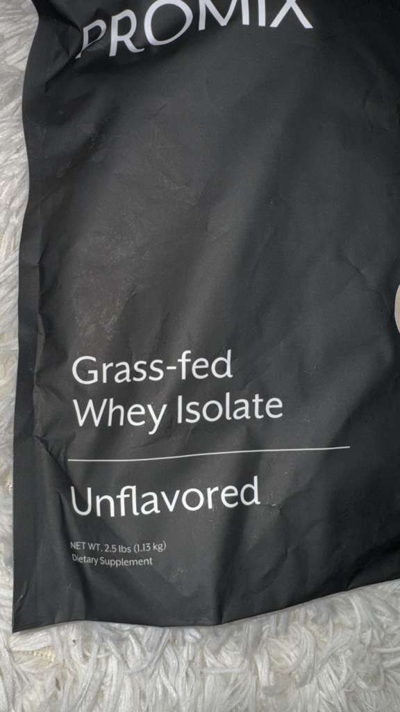 PROMIX Grass Fed Whey Isolate Unflavored Protein Powder 2.56 lb 30 Servings
