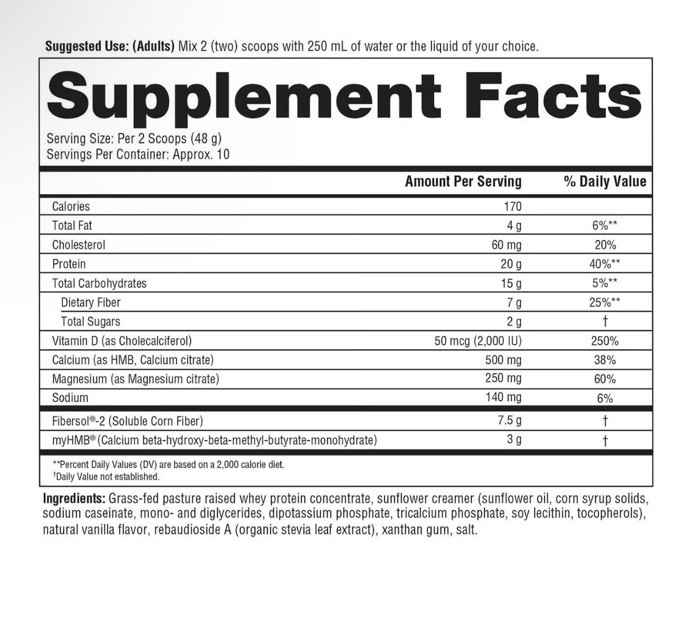 Youtheory Protein Vanilla Flavor 17.1oz EXP 10/2026