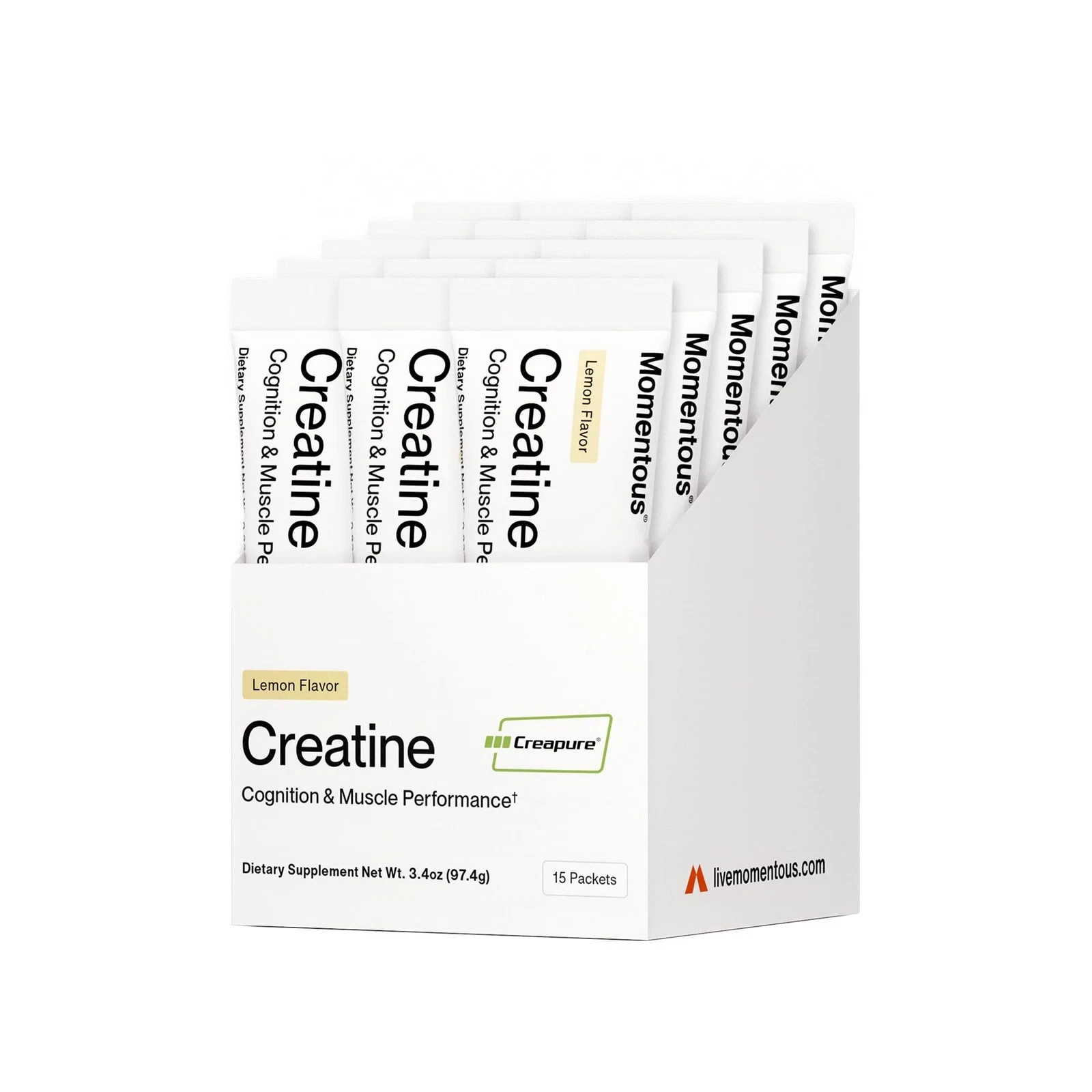 Momentous Creatine Lemon Monohydrate Powder – Creapure Creatine Powder – Supp…