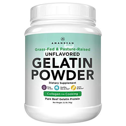 Premium Gelatin COLLAGEN Powder BEEF Grass Fed Unflavored 2.2LB AMANDEAN