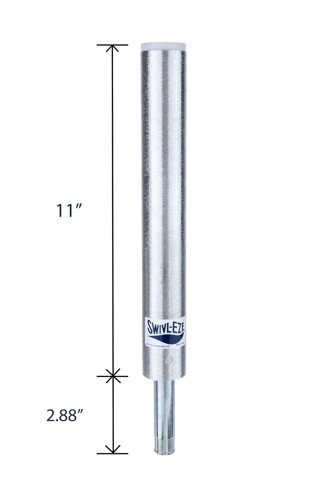 Attwood Lock’N-Pin ¾in Pin Post Brushed Aluminum 11in Tall 1.5in Diameter