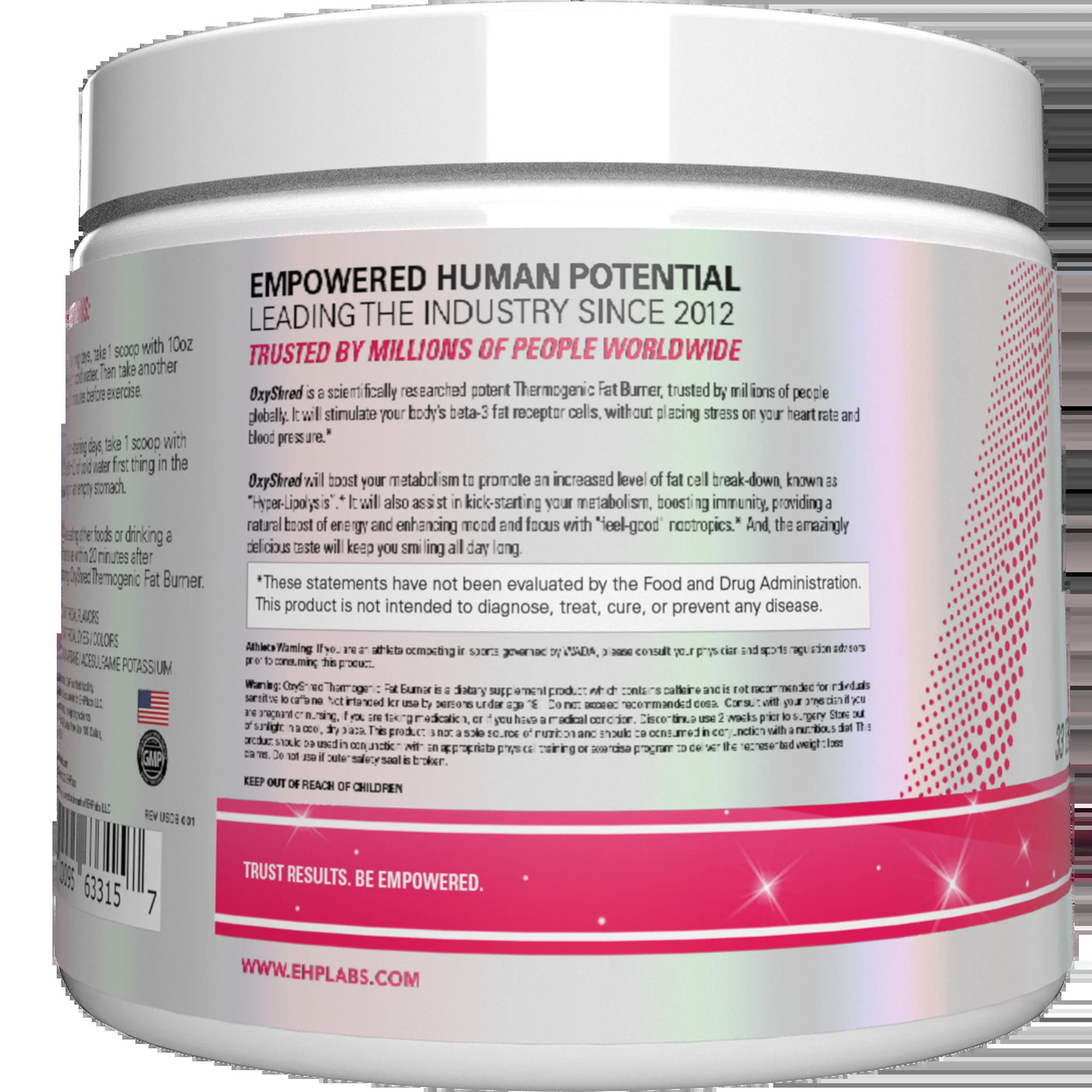 Oxyshred Pre Workout Powder with L Glutamine & Acetyl L Carnitine, Energy Boost