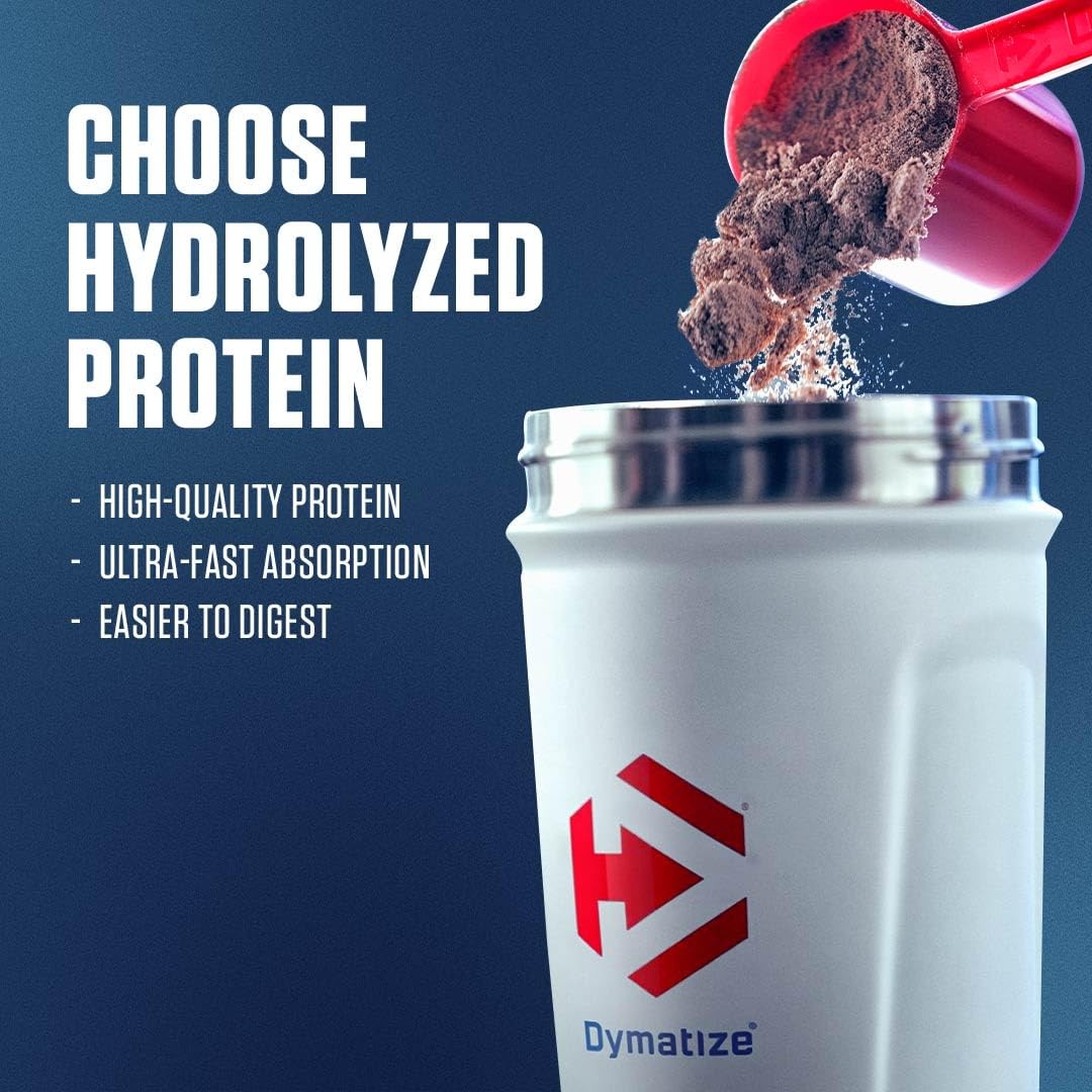 Dymatize ISO100 Hydrolyzed Whey Protein Chocolate 25g Protein 5lb Gluten-Free