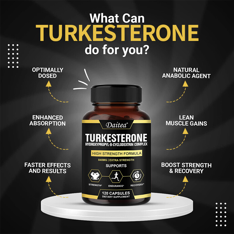 Turkesterone 840 Mg – Increase Performance & Muscle Strength – 120 Capsules