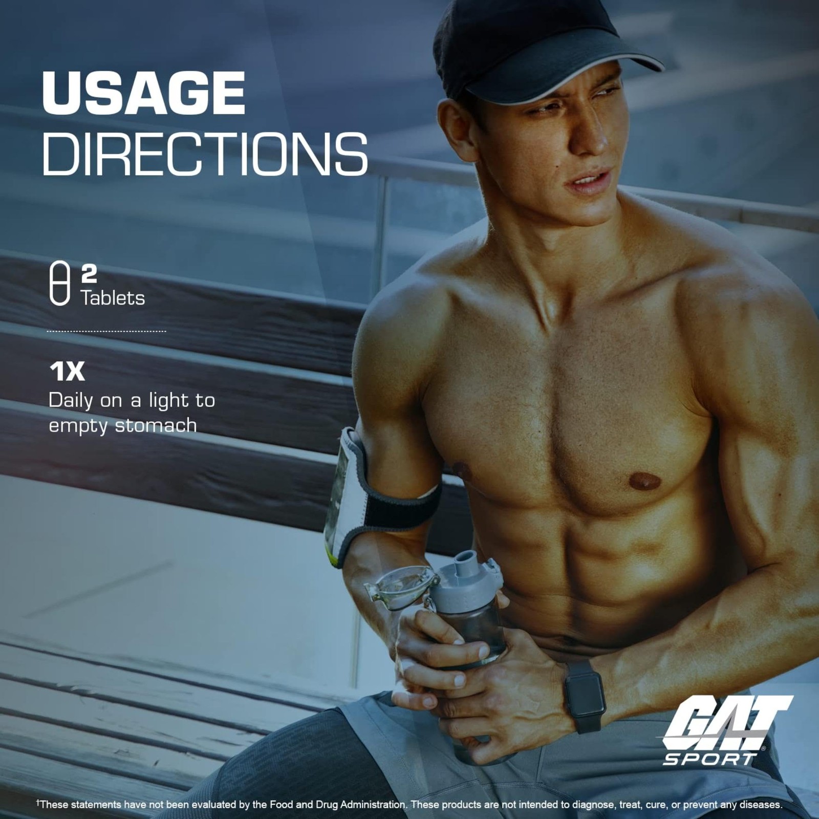 GAT SPORT Testrol Original Test Booster | Male 60 count (Pack of 1)