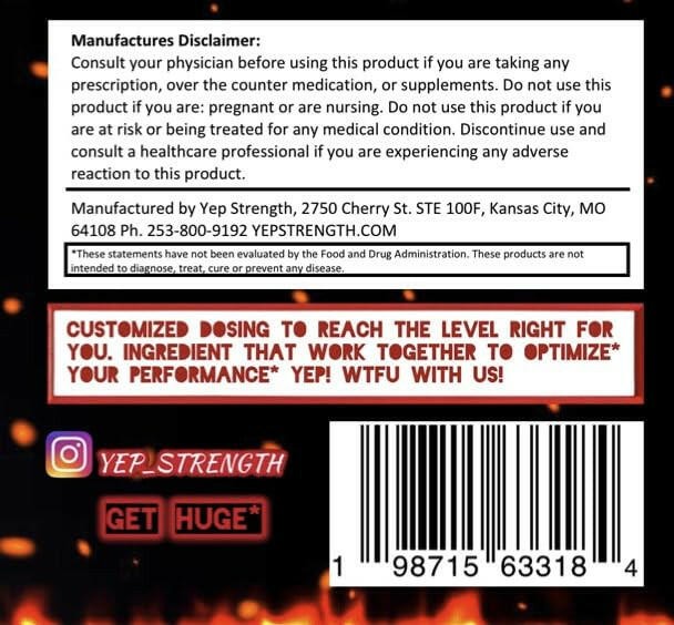 YEP Wake The Faith Up Advanced Pre-Workout – Apple Fire – 40 Servings (New an…
