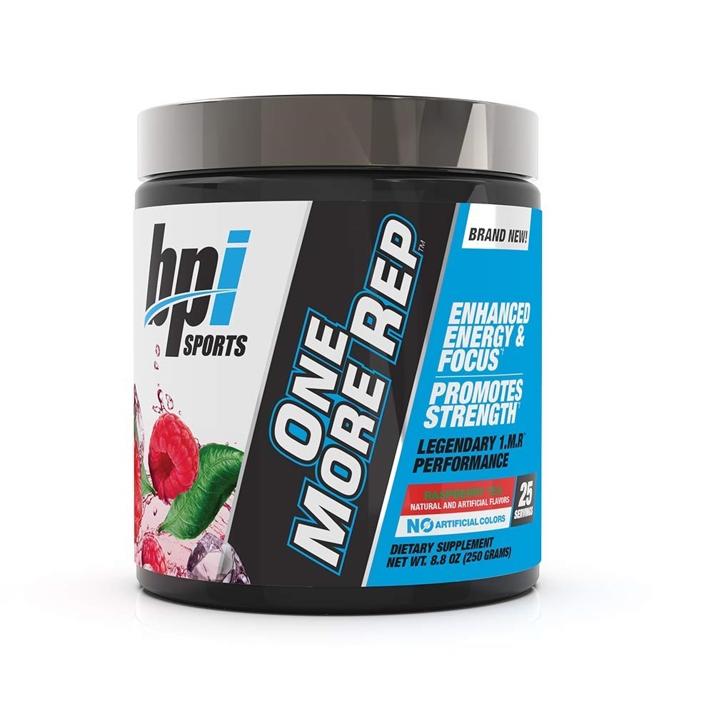 1MR One More Rep Raspberry Tea Pre-Workout Performance Supplemnt BPI Sports 2/26