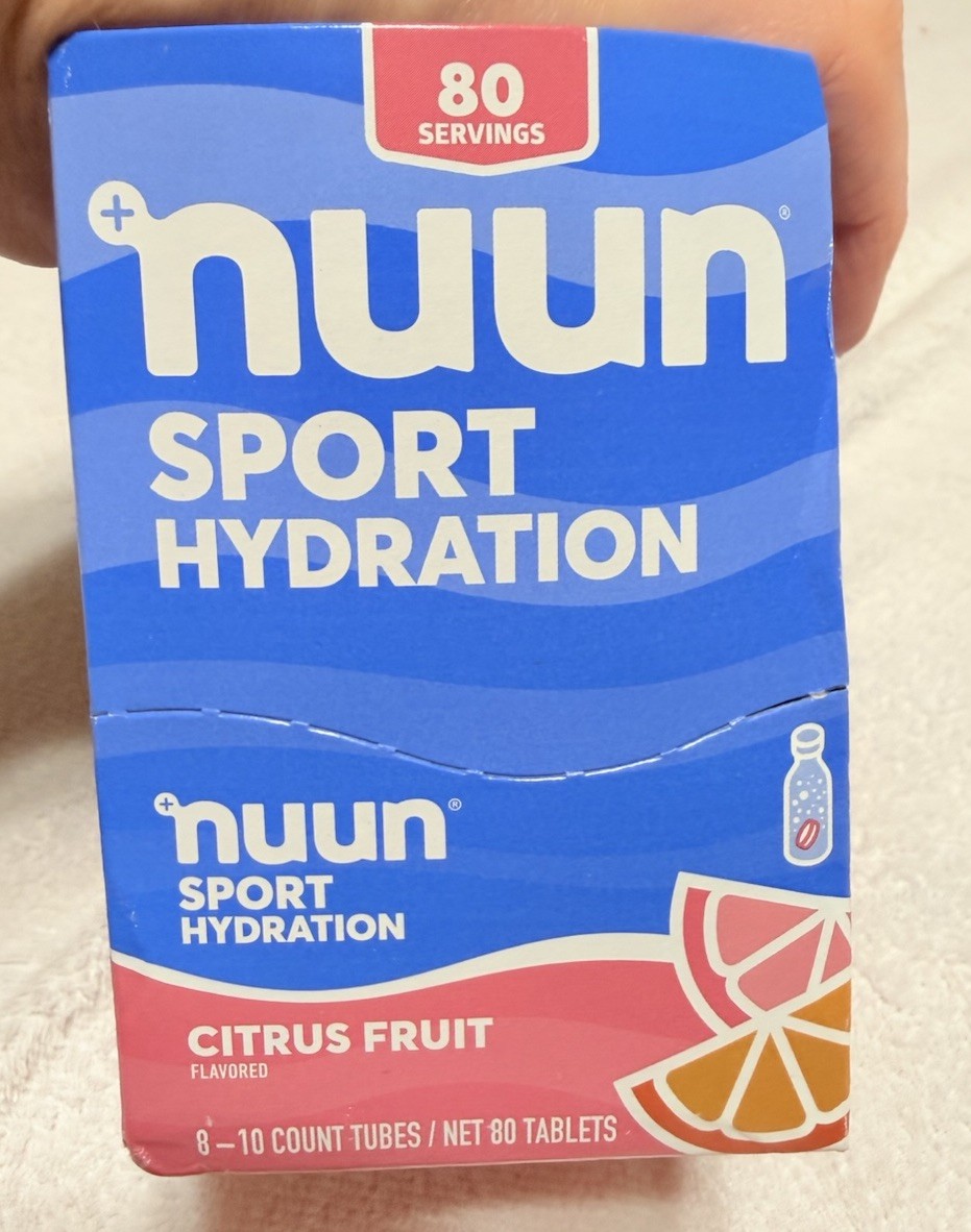 Nuun Hydration Electrolyte Drink Tablets Citrus Fruit 10 Ct Pack of 8 Exp 8/27