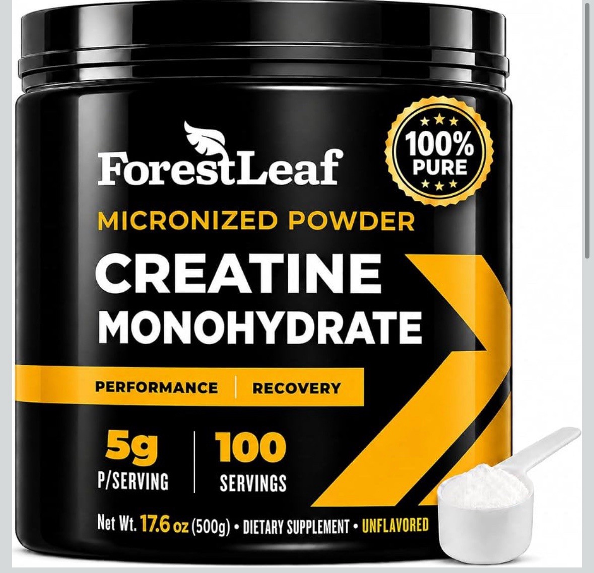 Micronized Creatine Monohydrate Powder Max Muscle Growth & Strength 2-Pack