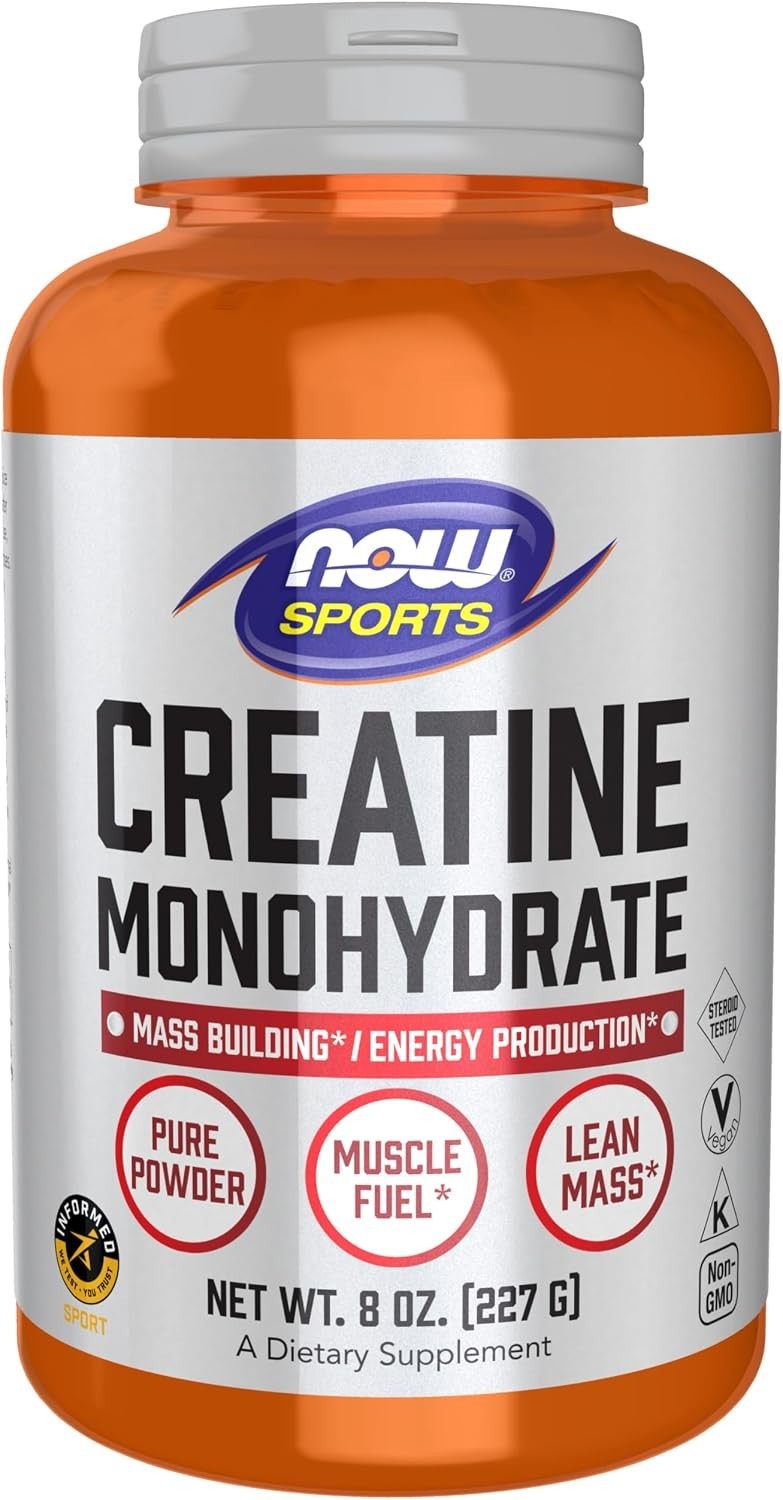 Creatine Monohydrate Powder 8-Ounce Mass Building Energy Production Muscle Fuel