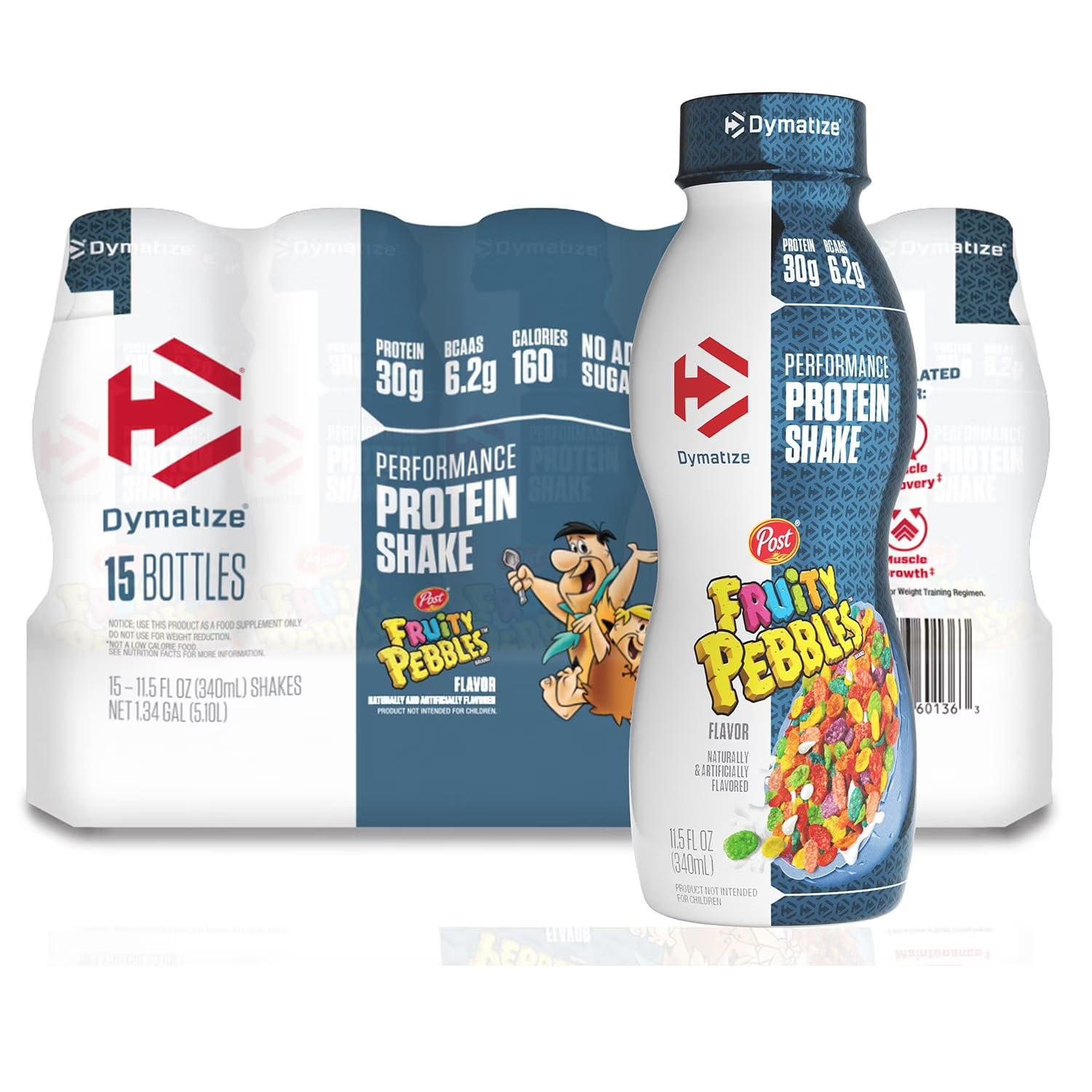 Dymatize Performance Protein Shake, Fruity Pebbles, 11.5 Fl Oz (Pack of 15)