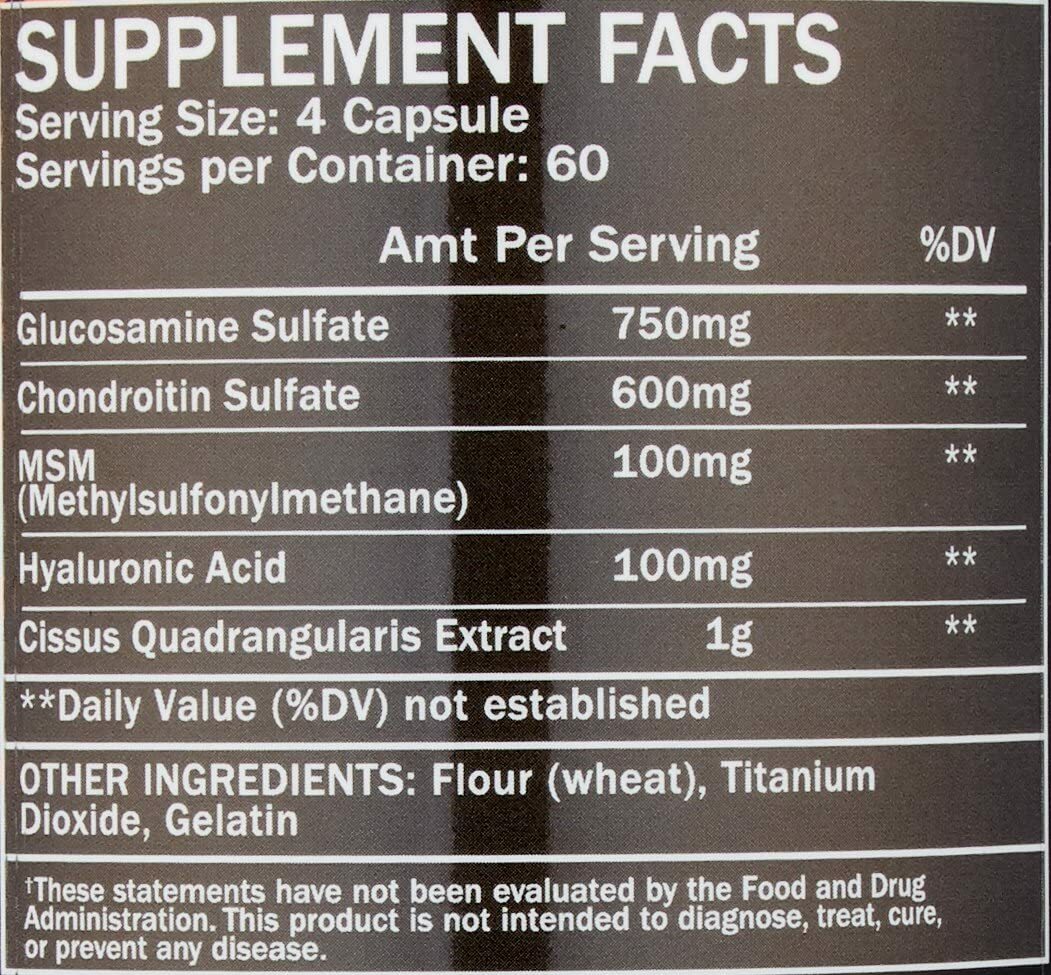 Formutech Nutrition Flexible Joint Health Formula 240 Count x 4 Bottles = 960ct