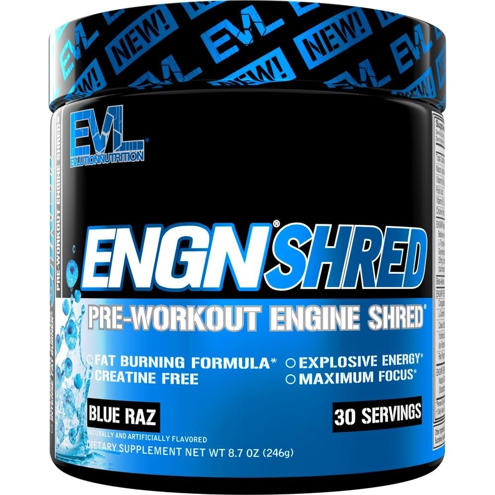 Ultimate Pre Workout Powder – Thermogenic Fat Burn, Energy & Focus Boost – Blue