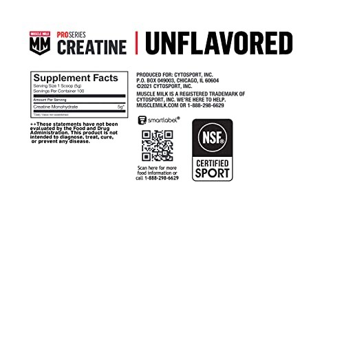 Muscle Milk Pro Series Creatine Powder Supplement, 1.1 Pound (Pack of 1)