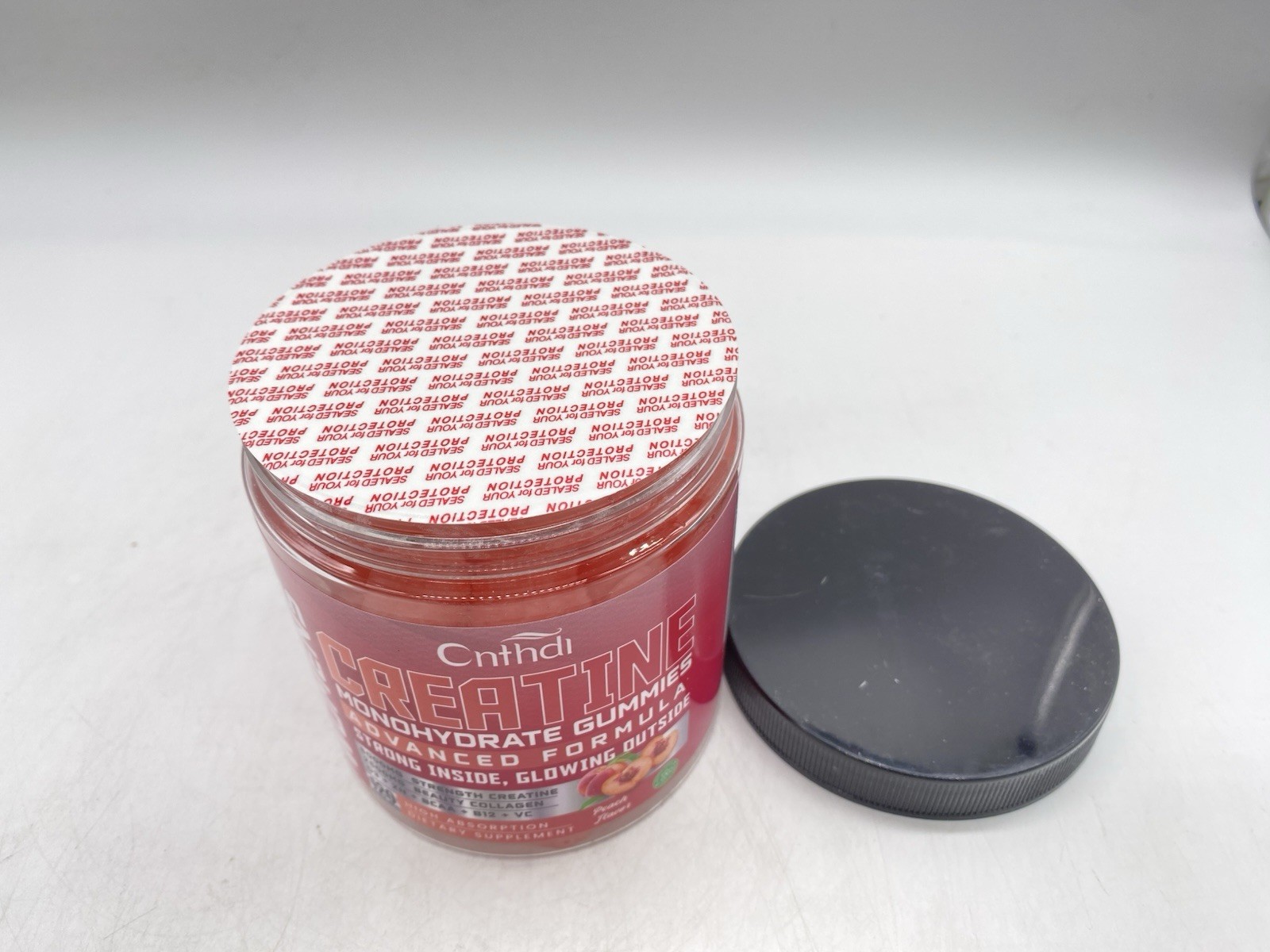 Cnthdi Creatine Monohydrate Gummies Peach, Gluten-Free, Soy-Free- 6000mg 120 Ct