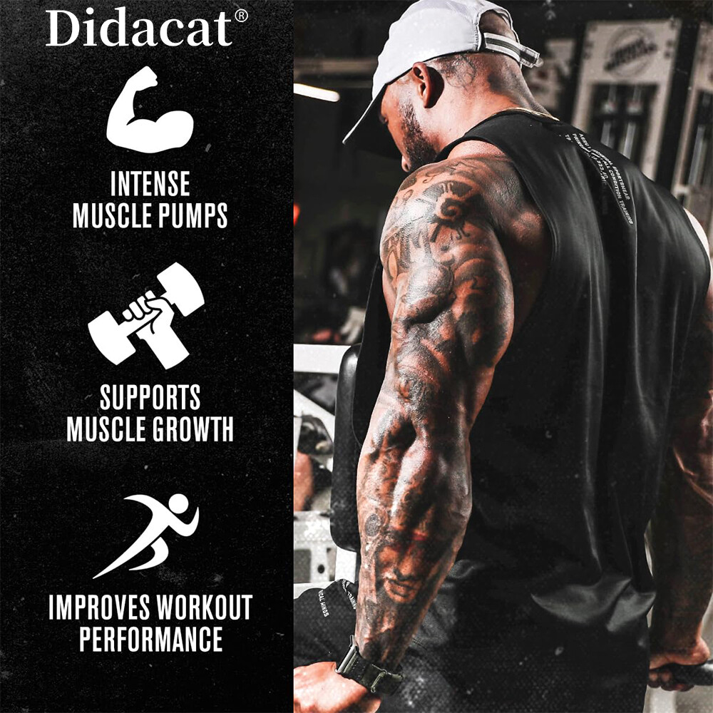 Nitric Oxide Booster Supplement – L-Arginine, L-Citrulline 1500mg – Muscle Gain