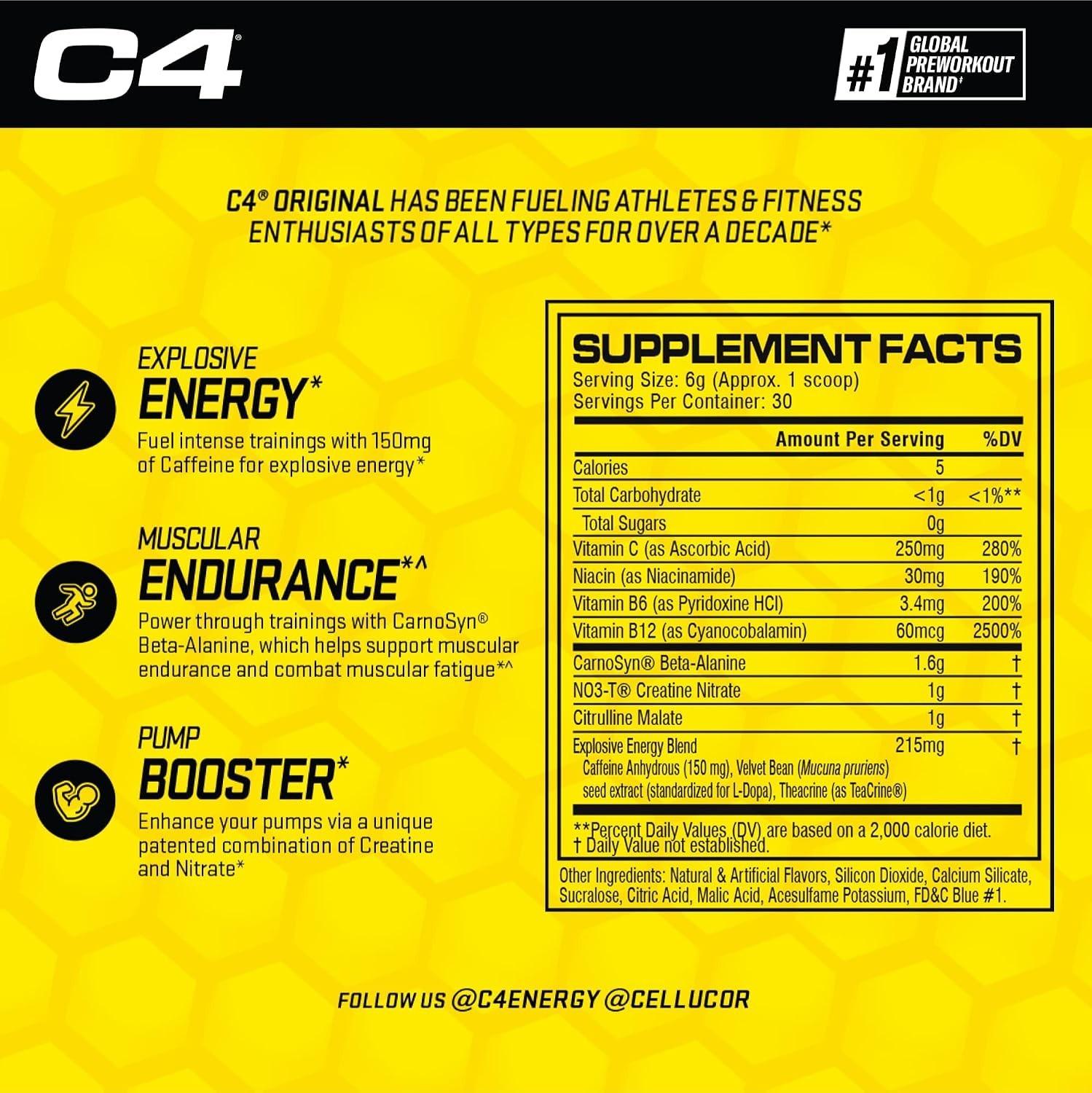 Pre-Workout Powder For Endurance, Focus &
