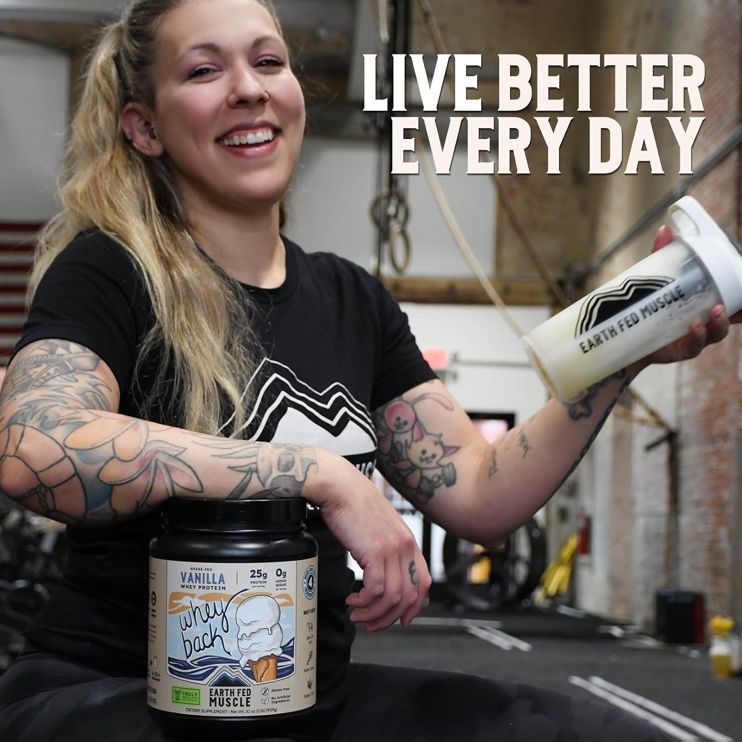 Natural Vanilla Whey Back Protein Isolate – 25g Grass-Fed Protein, Easy Mix, 1oz