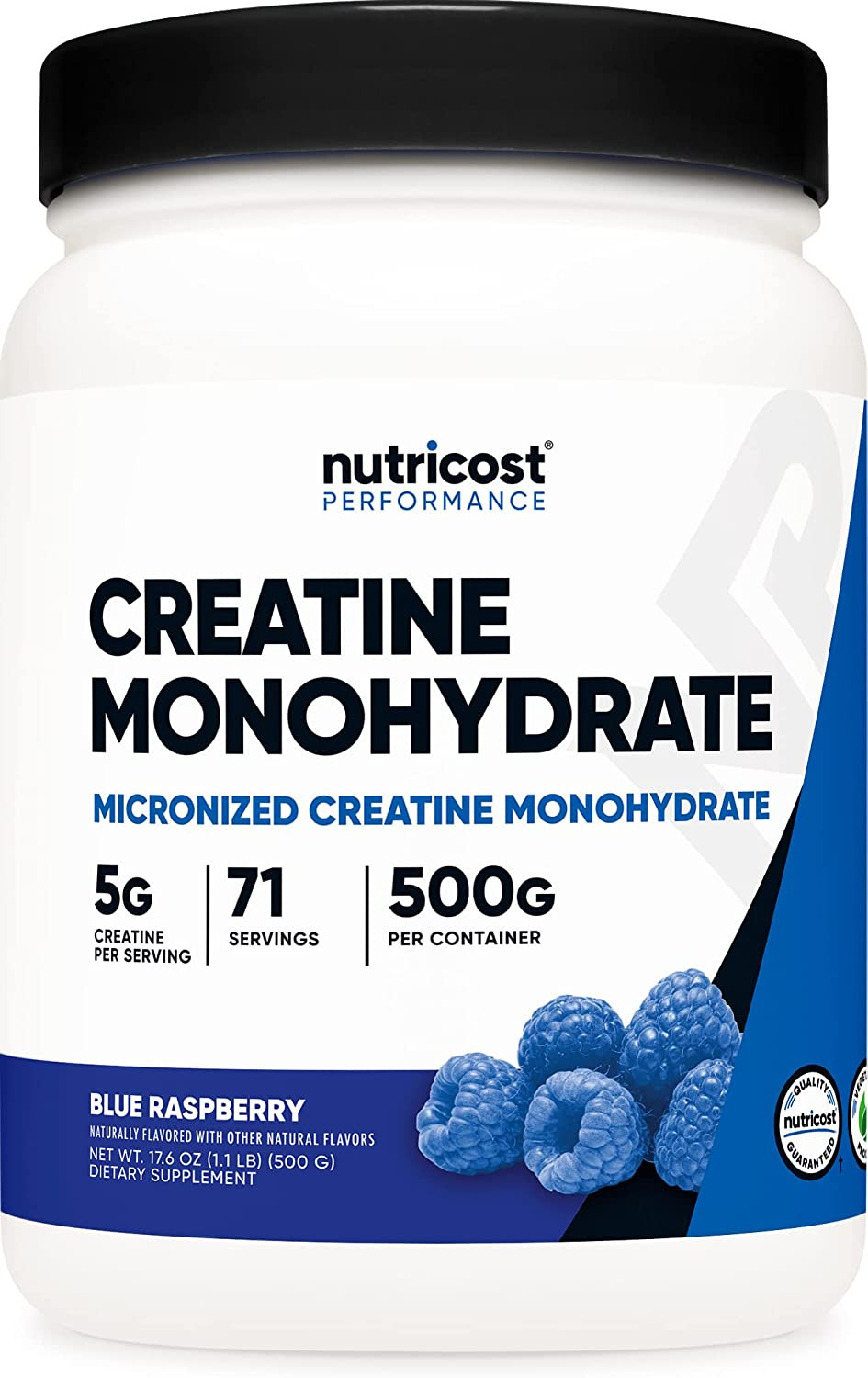 Nutricost Creatine Monohydrate Micronized Powder 5000mg Creatine per Serving