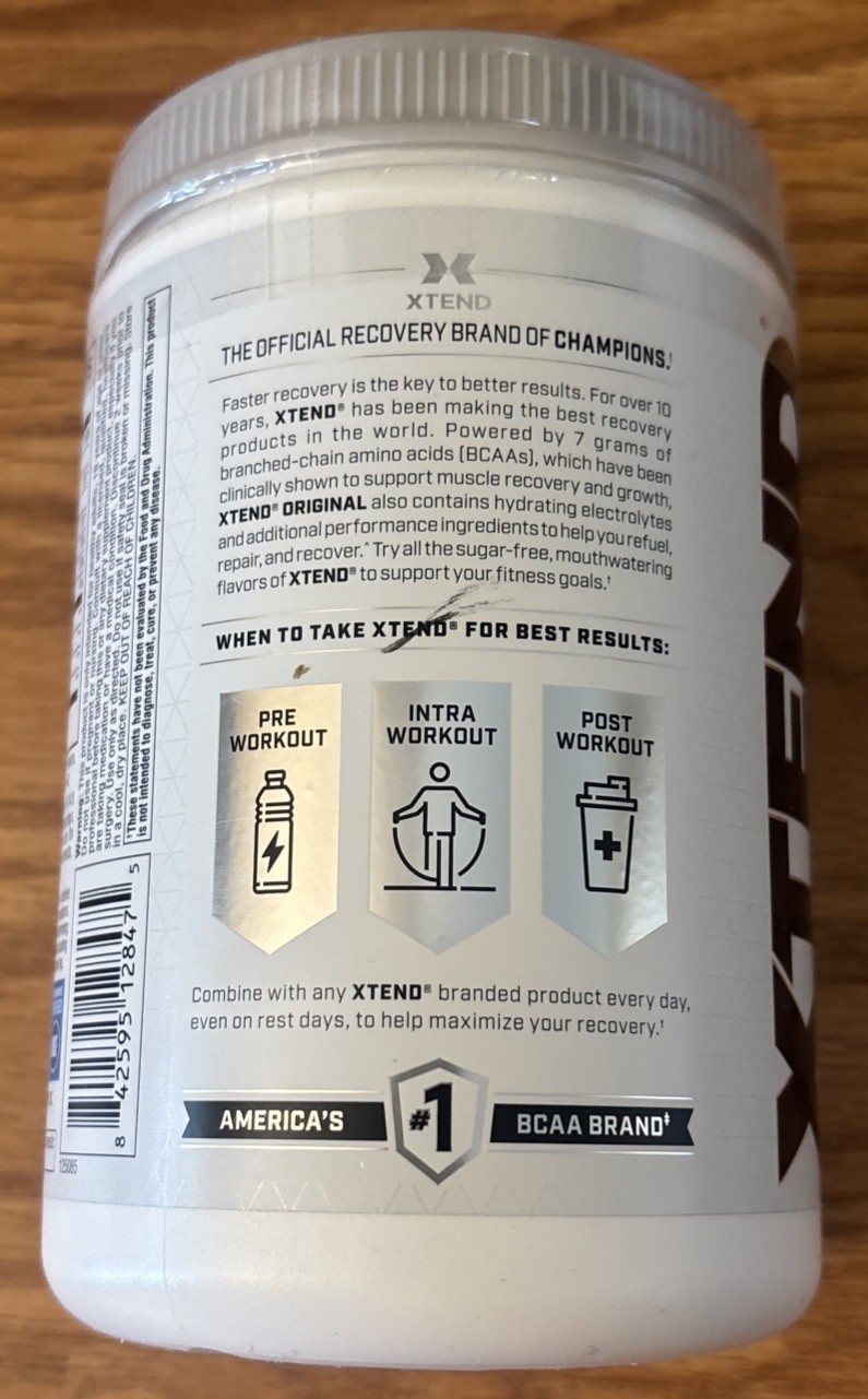 XTEND ORIGINAL 7g BCAA Cherry Air Heads Muscle Recovery +Electrolytes Zero Sugar