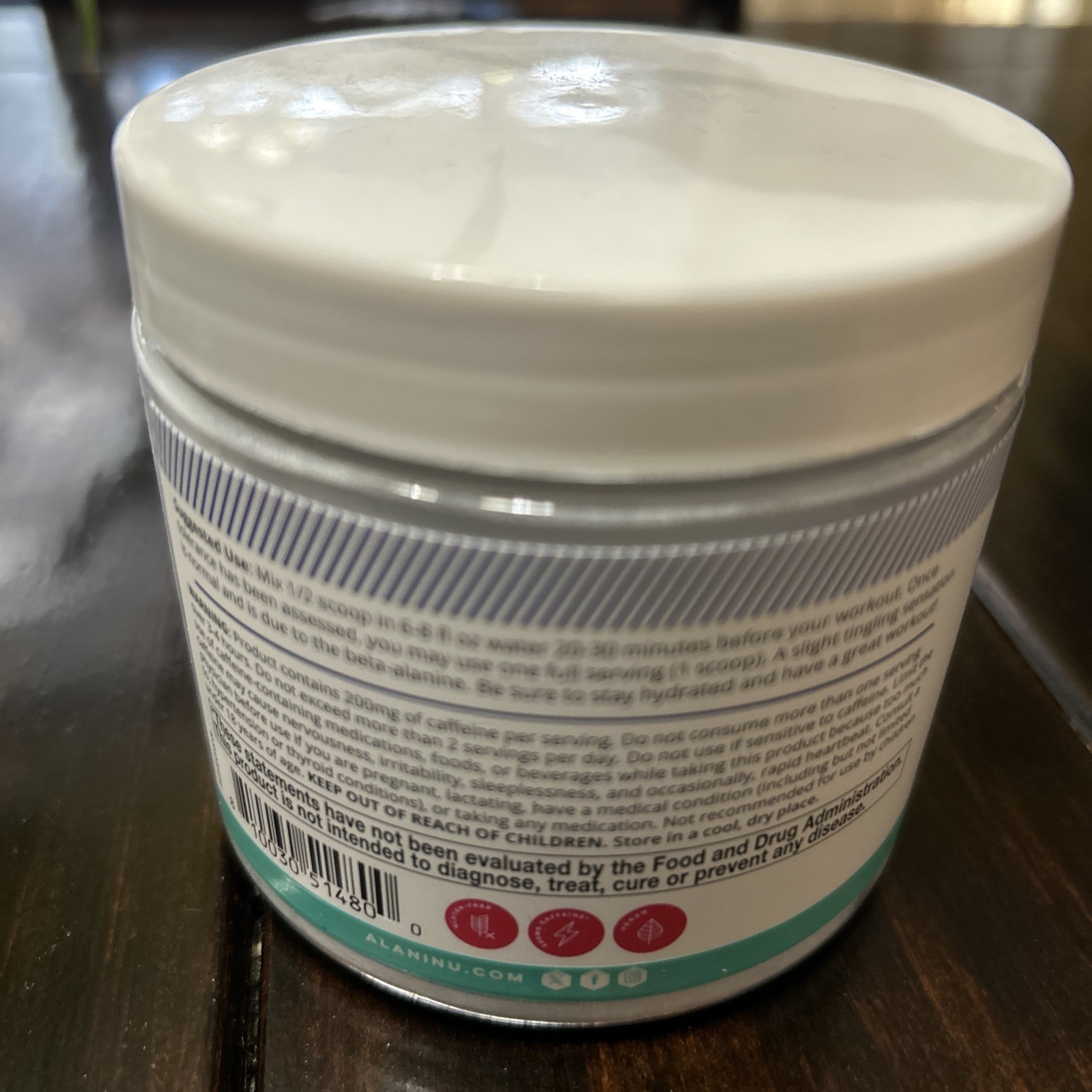 Alani Pre-workout Powder Blue Slush 20 Servings 200mg Caffeine Energy