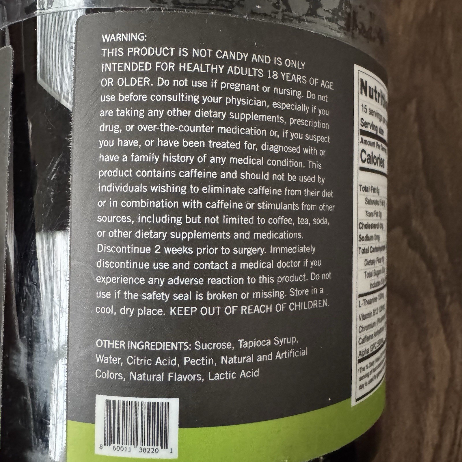 Axo Nutrition, Pre-Workout Energy Gummies, Watermelon Flavor, 75 Gummies