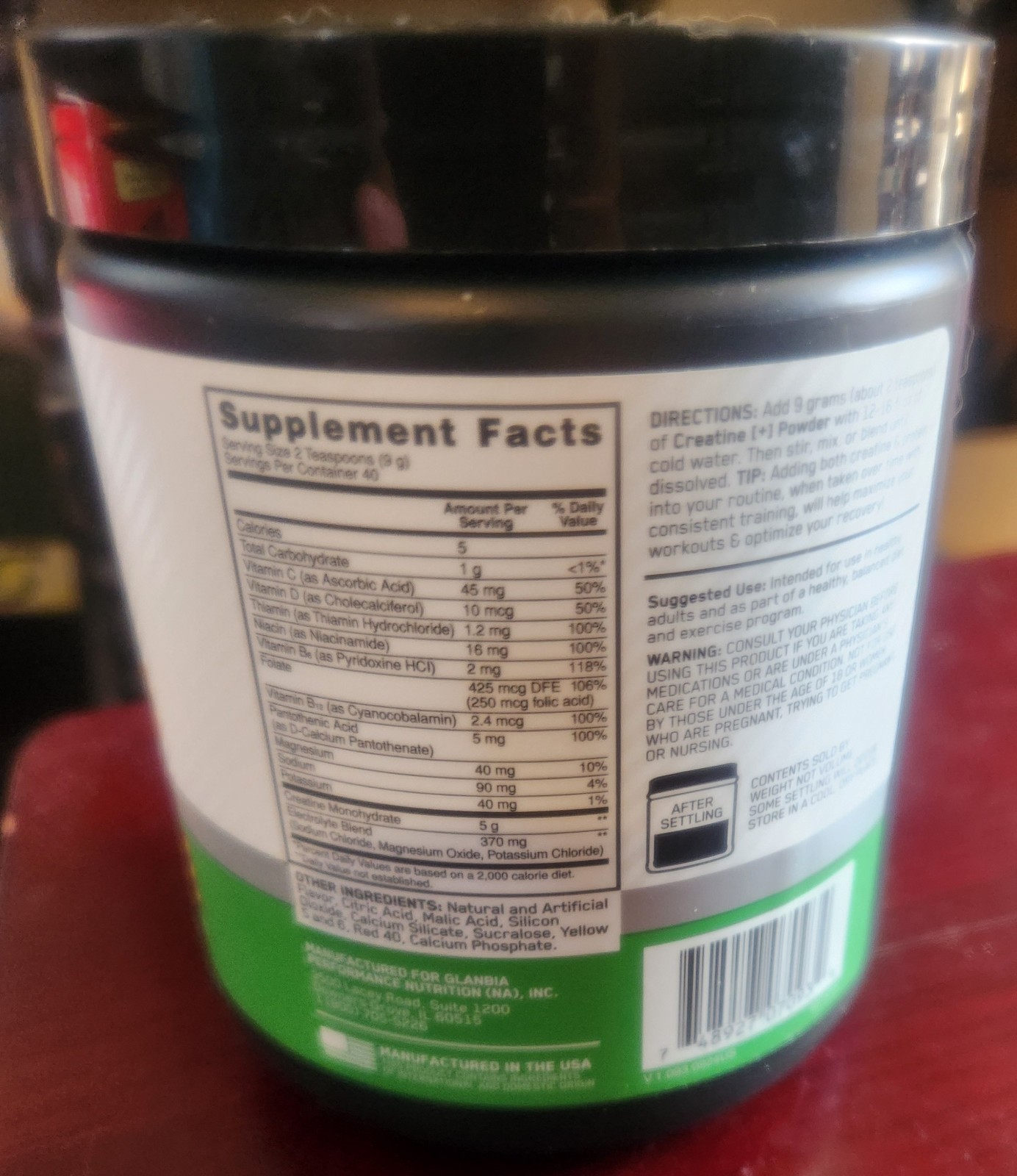 Optimum Nutrition Creatine [+] Powder | 5g Creatine, 3-in-1 Formula. 40 servings