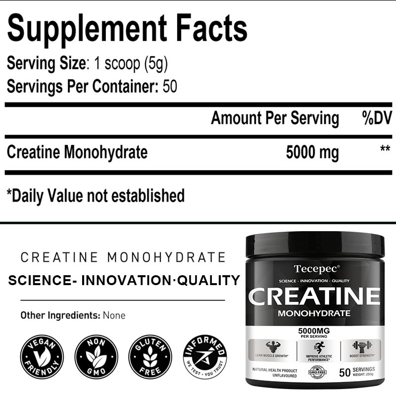 Creatine Monohydrate Micronized Powder Improve Athletic Performance 150-250 G