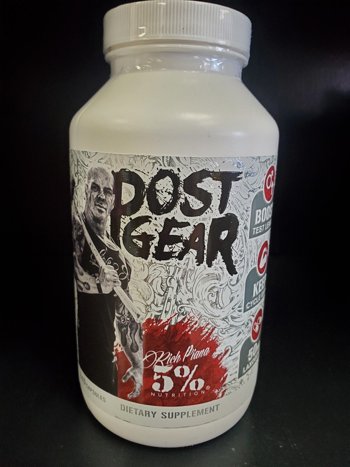 5% Nutrition POST GEAR Post Cycle Therapy 240 caps